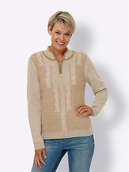 Sieh an! Strickpullover Stehkragenpullover günstig online kaufen