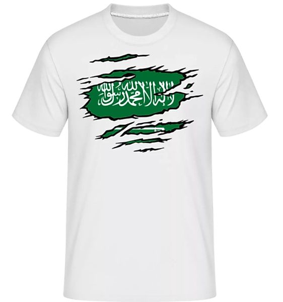 Ripped Flag Saudi Arabia · Shirtinator Männer T-Shirt günstig online kaufen
