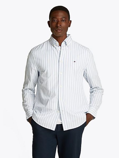 Tommy Hilfiger Langarmhemd FLEX POPLIN BOLD STRIPE RF SHIRT Mit Rundhalsaus günstig online kaufen