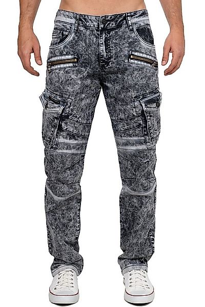 Cipo & Baxx Bikerjeans Herren Hose Stonewashed BA-CD780 Used-Waschung im Ma günstig online kaufen