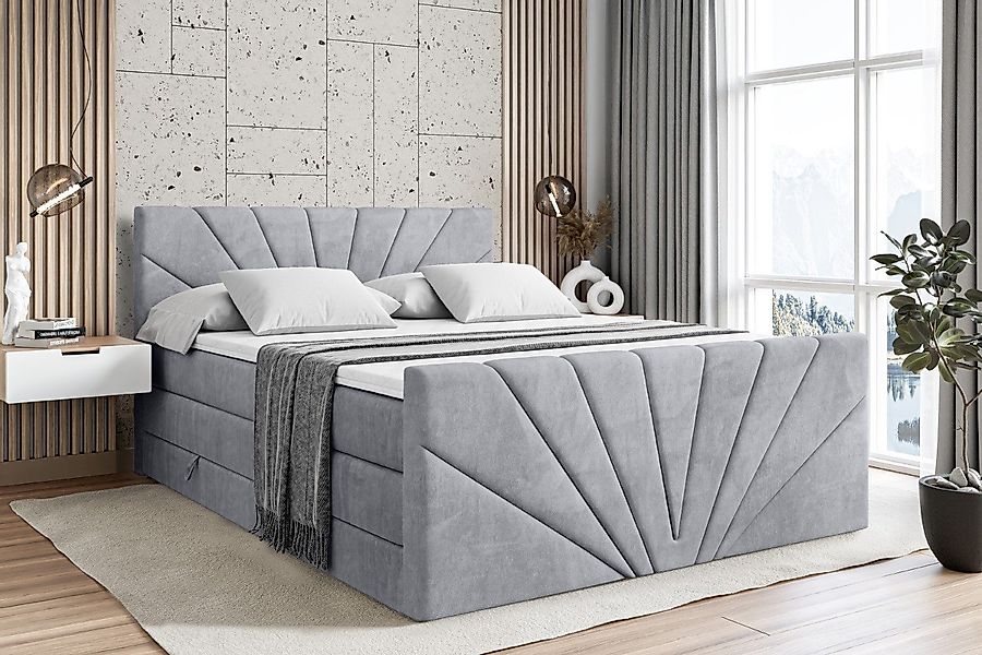 ALTDECOR Boxspringbett MILTIO-Z KING (Multipocket-Matratze H4, günstig online kaufen