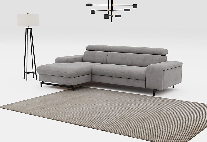 COTTA Ecksofa "Emma L-Form", mit Kopfteilverstellung, wahlweise mit Bettfun günstig online kaufen