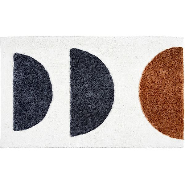 Schöner Wohnen Badteppich Barbados Semi-Circles ca. 67 cm x 110 cm günstig online kaufen