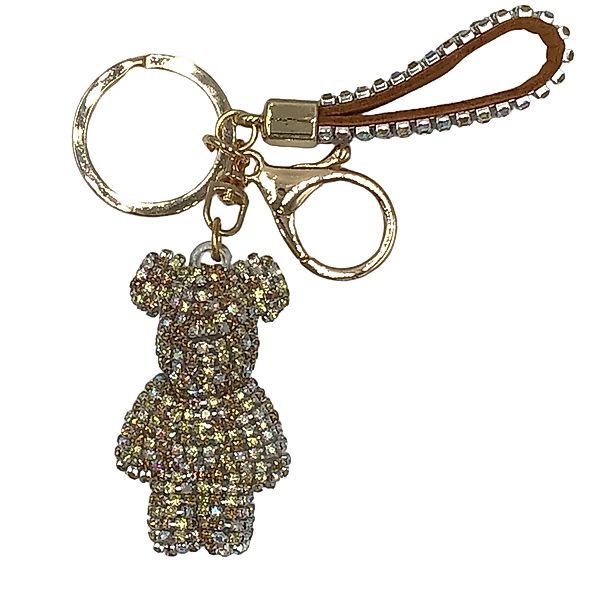 Steinfixx® Schlüsselanhänger Edler Strass Teddybär Cartoon günstig online kaufen