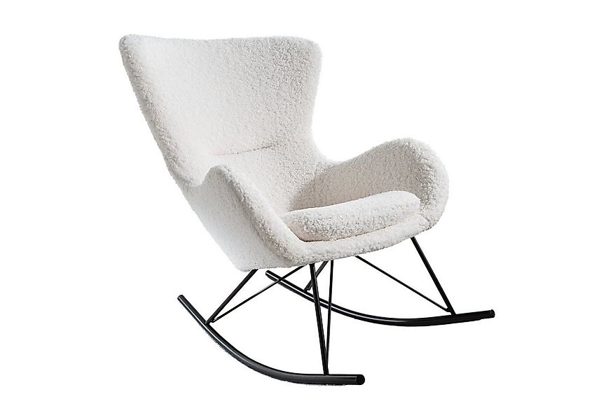 riess-ambiente Schaukelstuhl SCANDINAVIA SWING weiß / schwarz (Einzelartike günstig online kaufen