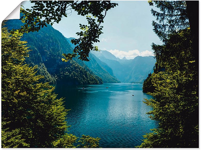 Artland Wandbild »Malerwinkel Königssee- Alpen« Berge 1 Stk. tlg. als Leinw günstig online kaufen