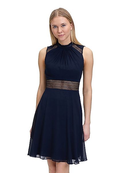 Vera Mont Cocktailkleid Damen mit Spitzeneinsatz Aufgesteppte Bänder günstig online kaufen