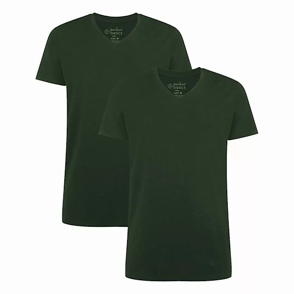 Bamboo basics Herren T-Shirt VELO, 2er Pack - Unterhemd, V-Neck, Single Jer günstig online kaufen