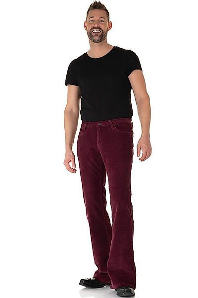 Comycom Cordhose Herren Bootcut bordeaux günstig online kaufen