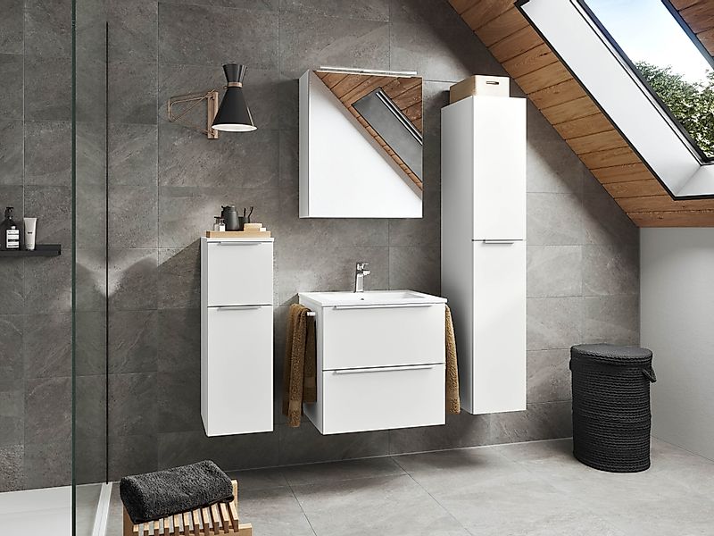 nobilia® Badmöbel-Set Levere, (4-St., vormontiert, mit günstig online kaufen