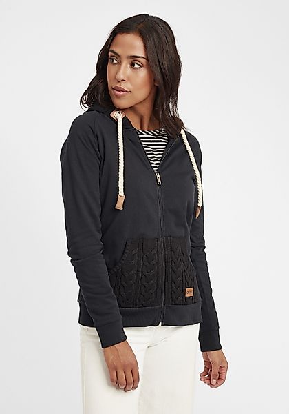 OXMO Kapuzensweatjacke OXMatilda Sweatshirtjacke mit Fleece-Innenseite günstig online kaufen