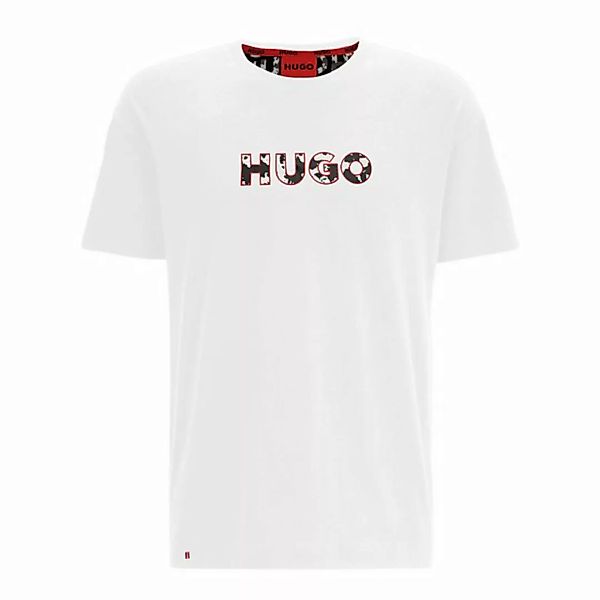 HUGO T-Shirt Camo Logo T-Shirt mit Logoprint in Camouflage-Muster auf der V günstig online kaufen