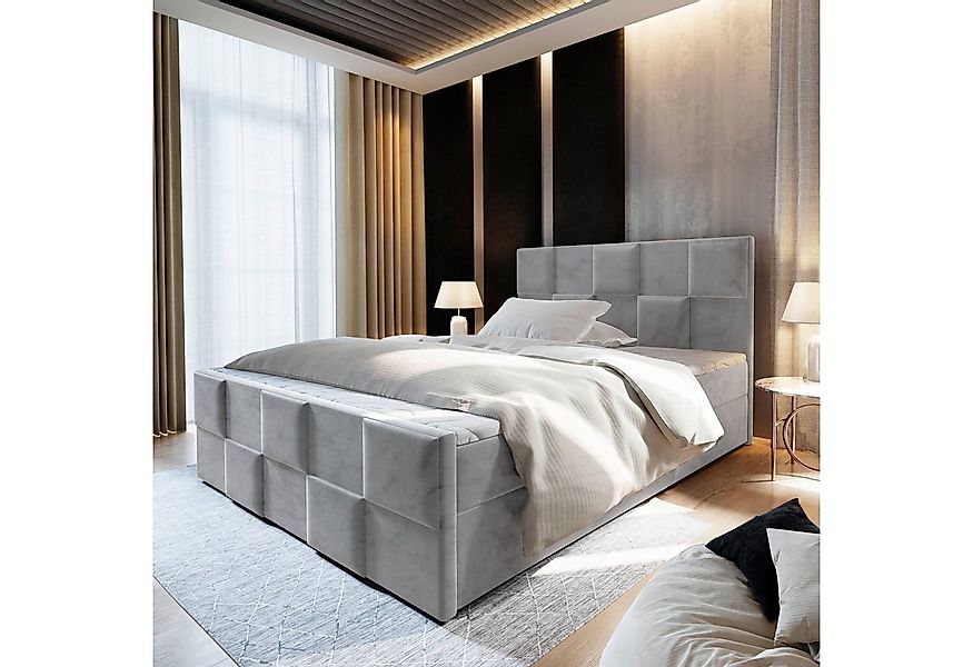 Masseno Boxbett MONA 160x200 cm mit Bonell Matratze und Topper günstig online kaufen