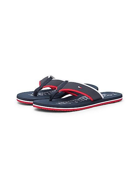 Tommy Hilfiger HILFIGER TUMBLE BEACH SANDAL Zehentrenner, Sommerschuh, Bade günstig online kaufen