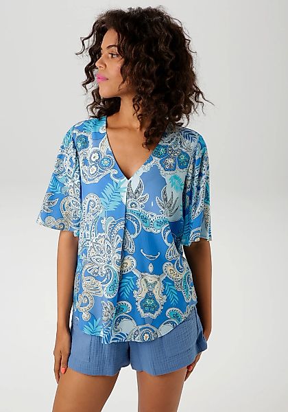 Aniston CASUAL Schlupfbluse, mit großflächigem Paisley-Muster günstig online kaufen