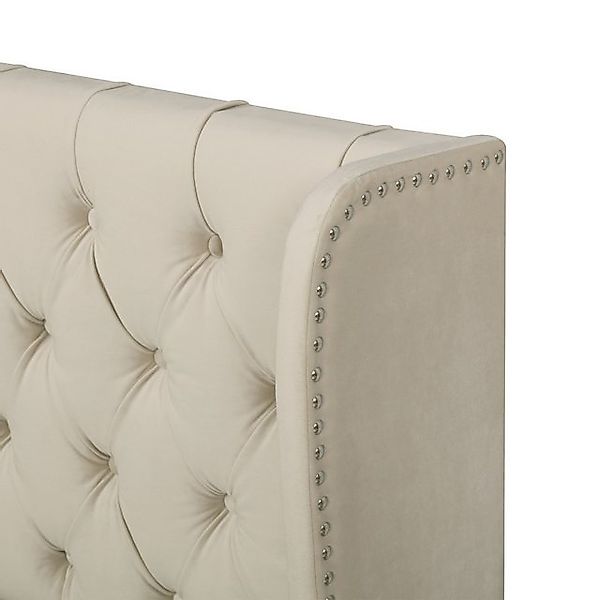 HAUSS SPOLE Polsterbett 160*200 cm Ohrenform Große Knopfnähte mit Stauraum, günstig online kaufen