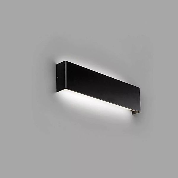 LED Wandleuchte Nash in Schwarz-matt 2x 8W 990lm günstig online kaufen