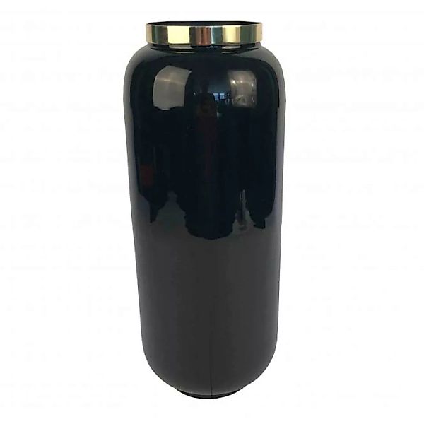 Saigon Vase M, schwarz/goldfarben günstig online kaufen