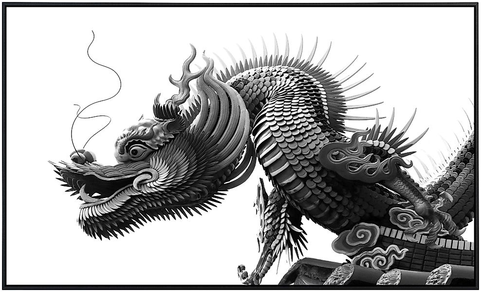 Papermoon Infrarotheizung »Chinesischer Drache Schwarz & Weiß«, sehr angene günstig online kaufen