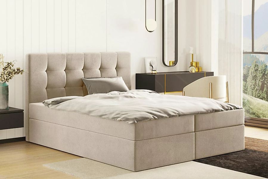 Kaiser Möbel Boxspringbett mit matratze LUDANO stoff Cosmic, Viele Größen u günstig online kaufen