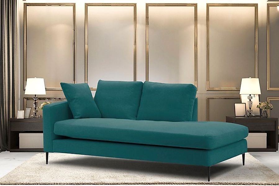 Home affaire Recamiere »Cozy Chaiselongue, Maße B/T/H: 195/97/80 cm« mit lo günstig online kaufen