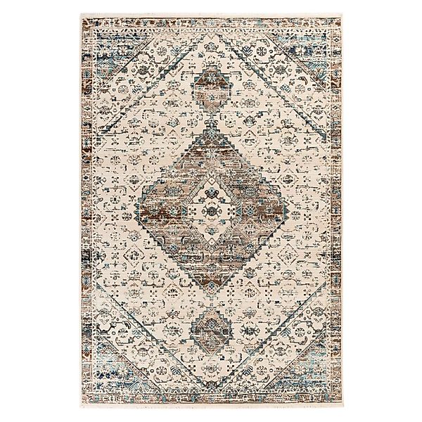 MeGusta Kurzflor Teppich Vintage UsedLook Creme 120x170 cm Clara günstig online kaufen