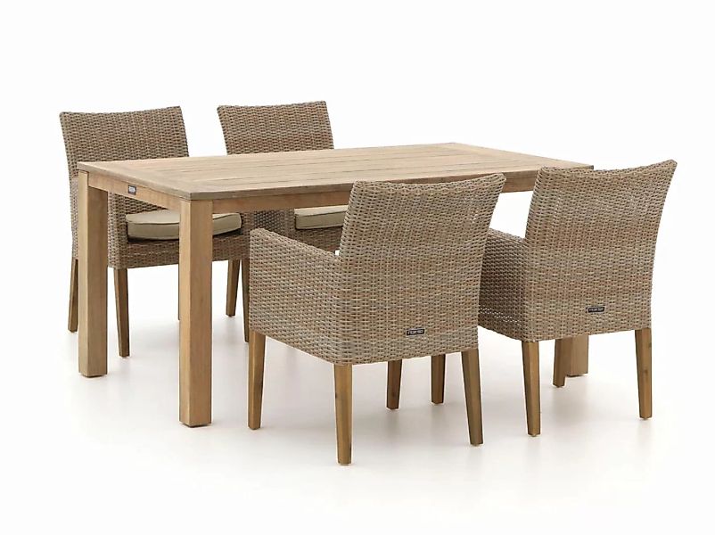 Intenso Lesa/ROUGH-S 160cm Gartenmöbel-Set 5-teilig günstig online kaufen