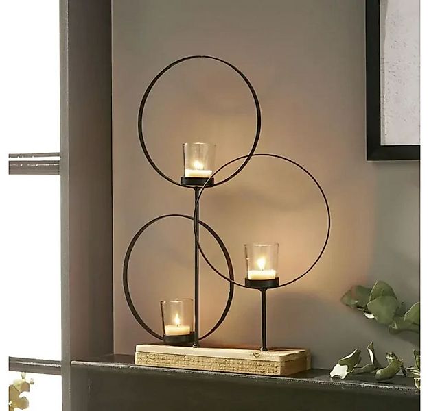 Schweng Windlicht Windlicht Kreise günstig online kaufen