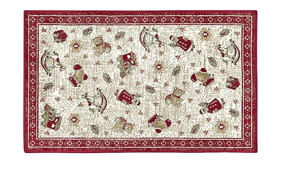 Villeroy & Boch Webteppich Weihnachten Toy's Delight ¦ rot ¦ Baumwolle,Visk günstig online kaufen