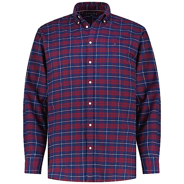 Tommy Hilfiger Kariertes Flanellhemd Farbe blau/rot Größe: 5XL günstig online kaufen