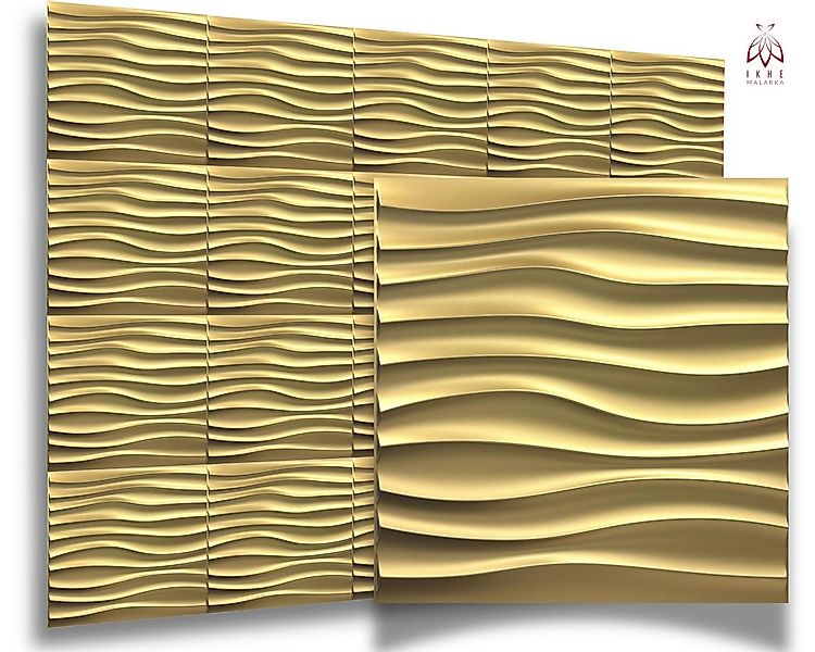 IKHEMalarka 3D Wandpaneel 3D Paneele PVC Kunststoffpaneele, BxL: 50,00x50,0 günstig online kaufen