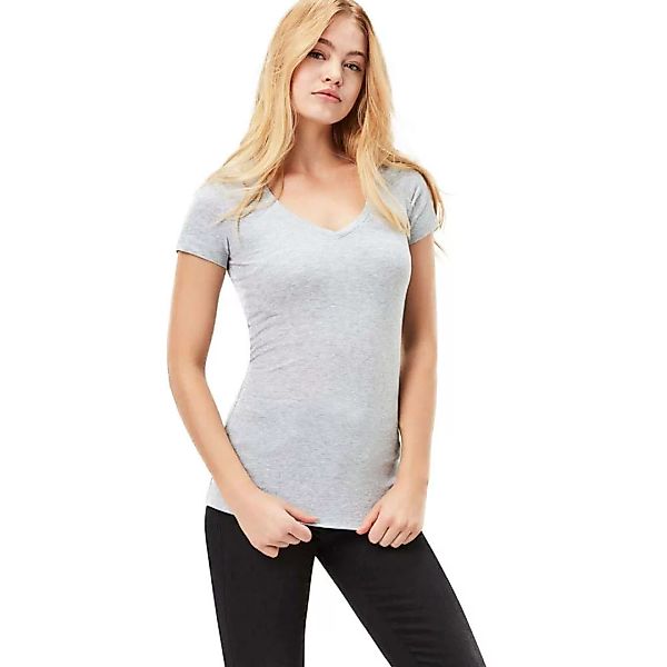 G-star Base V Neck Kurzarm T-shirt 2XS Grey Heather günstig online kaufen