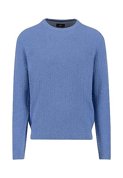 FYNCH-HATTON Strickpullover O-Neck, structure crystal blue günstig online kaufen