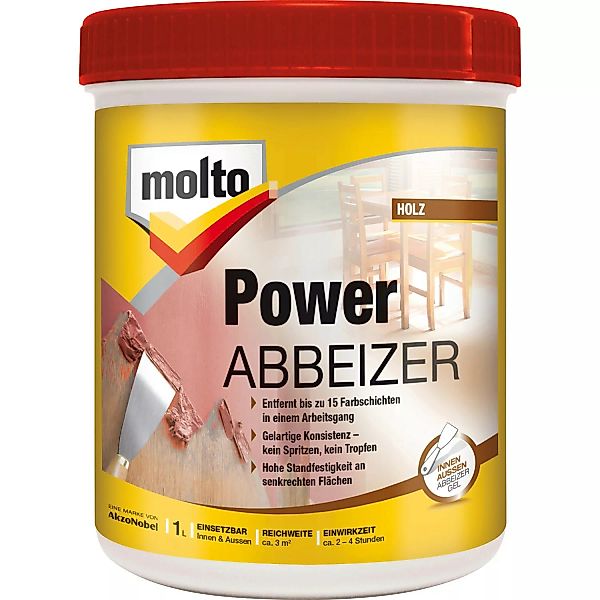 Molto Power Abbeizer Kraftlöser Gel 1 l günstig online kaufen