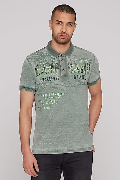 CAMP DAVID Poloshirt mit Logo Print günstig online kaufen