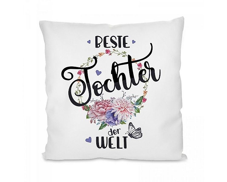 Herzbotschaft Dekokissen Kissen mit einseitigem Motiv Beste Tochter der Wel günstig online kaufen