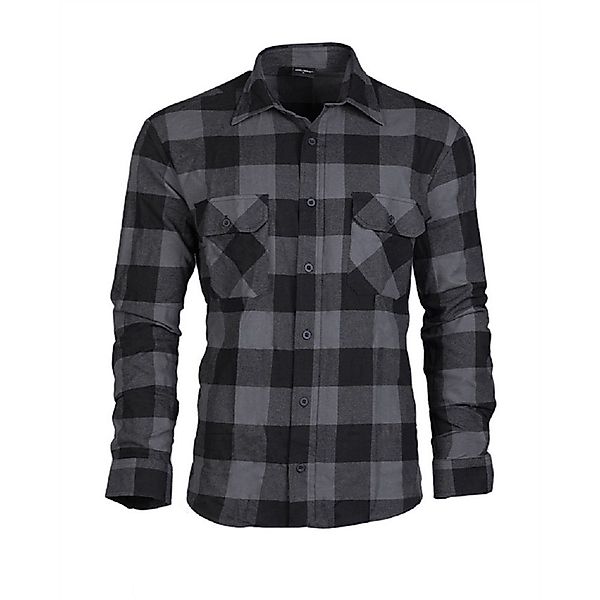 Mil-Tec Karohemd HOLZFÄLLERHEMD LEICHT SCHWARZ/GRAU - günstig online kaufen