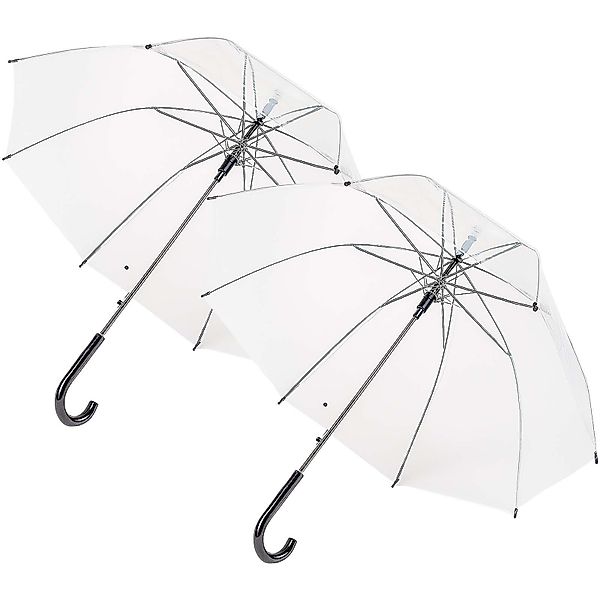 BURI Stockregenschirm Transparenter Design Regenschirm - günstig online kaufen
