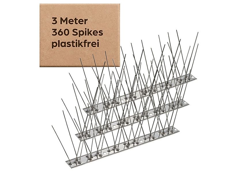 Praknu Taubenspikes Taubensichere Stacheln Edelstahl - 3 Meter mit 360 Stac günstig online kaufen