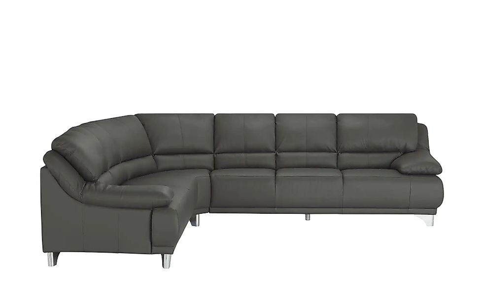 divanotti Ecksofa aus Echtleder Maranello ¦ grau ¦ Maße (cm): B: 295 H: 87 günstig online kaufen