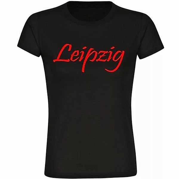 multifanshop T-Shirt Damen Leipzig - Schriftzug - Frauen günstig online kaufen