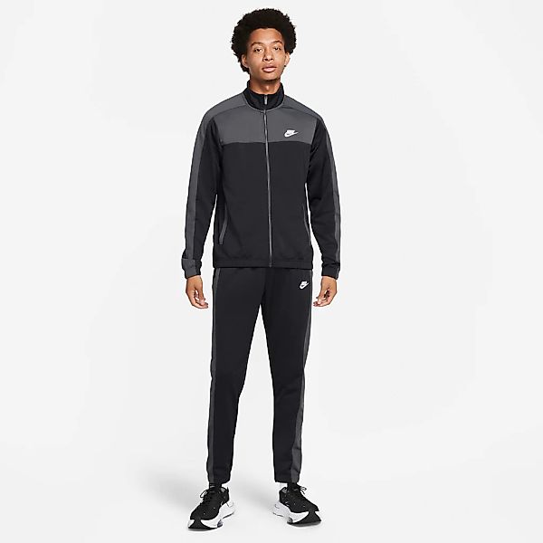 Nike Sportswear Sport Essentials Poly Knit Trainingsanzug XL Black / White günstig online kaufen