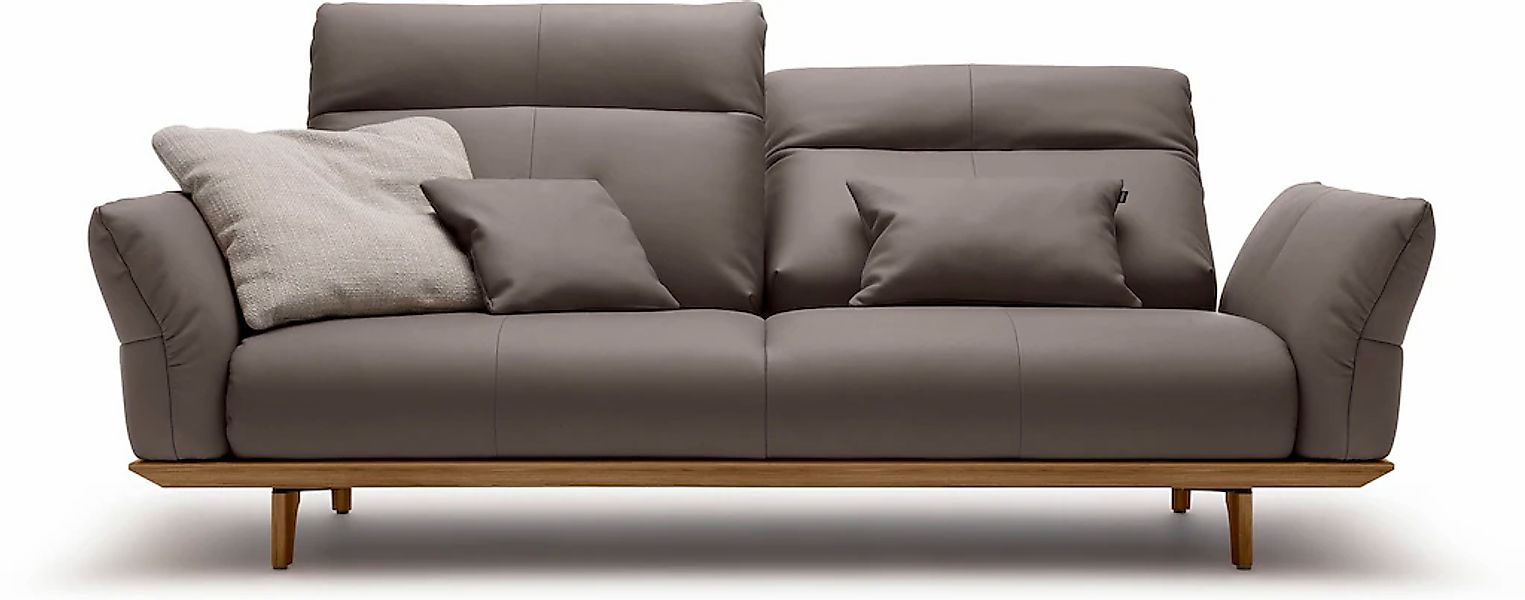 Creation BY ROLF BENZ 3-Sitzer "CR.460", Sockel in Nussbaum, Füße Nussbaum, günstig online kaufen