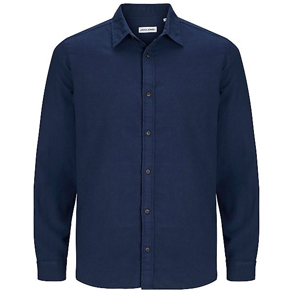 Jack&Jones Freizeithemd aus Flanell Farbe blau Größe: 4XL günstig online kaufen