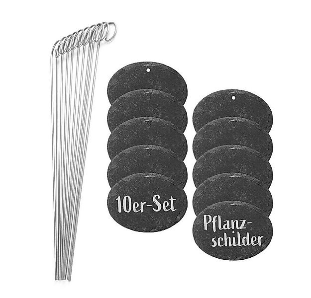 Hoberg Gartenstecker HOBERG Pflanzschilder-Set inkl. Erdspieße und Kreide S günstig online kaufen