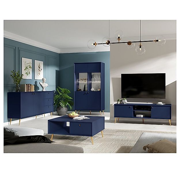 Lomadox Wohnzimmer-Set RIPLEY-166, (Mega-Spar-Set, 4-St., Couchtisch Lowboa günstig online kaufen