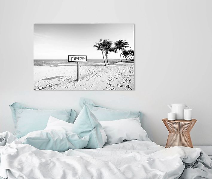 queence Acrylglasbild "Surfs up Strand", Strand-Strandbilder-Meer-Meer Bild günstig online kaufen