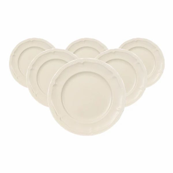 Villeroy & Boch Brotteller »Brotteller Manoir ø 17,4 cm 6er Set weiß« günstig online kaufen