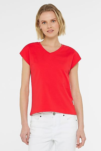 SENSES.THE LABEL Rundhalsshirt mit überschnittenen Schultern günstig online kaufen
