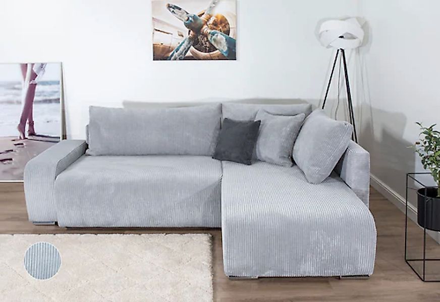 COLLECTION AB Ecksofa »Poppy, L-Form, Breite 227 cm mit Schlaffunktion« ink günstig online kaufen